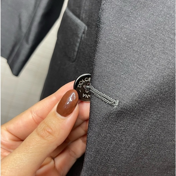 Dolce & Gabbana Classic Blazer Size M Gray Double Button - Picture 9 of 15
